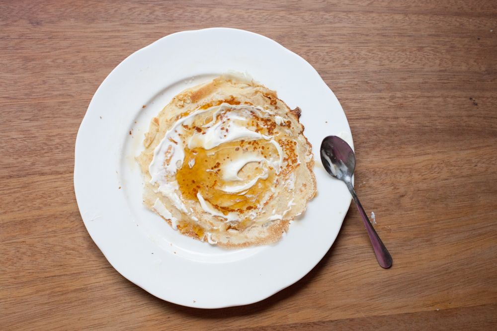 Poires au Chocolat Erin's Golden Millet Crêpes